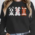 Bunny Football Baseball Sport Easter Day Unisex Sweatshirt Bunny Football Baseball Sport Easter Day Unisex Sweatshirt