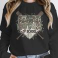 Camo 100 Days Of School Baseball Home Plate Drip Boy Kids Unisex Sweatshirt
