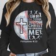 Christian Baseball Men Boy Player Team Religious Philippians Unisex Sweatshirt