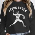 Christian Jesus Saves Baseball Pitcher Heaven 01 Sports Unisex Sweatshirt Christian Jesus Saves Baseball Pitcher Heaven 01 Sports Unisex Sweatshirt