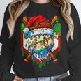 Christmas Baseball Ice Cream Drip Santa Baseball Player Kids Unisex Sweatshirt Christmas Baseball Ice Cream Drip Santa Baseball Player Kids Unisex Sweatshirt