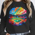 Colorful Baseball Field Home Run Baseball Player Fans Unisex Sweatshirt
