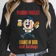 Cute Baseball Fan Weekend Forecast Change Of Beer And Hotdog Unisex Sweatshirt