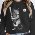 Cute Kitten Playing Baseball Hitter Bat Cool Baseball Cat Unisex Sweatshirt Cute Kitten Playing Baseball Hitter Bat Cool Baseball Cat Unisex Sweatshirt