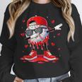 Dabbing Baseball Drip Ice Cream Youth Boy Valentines Day Unisex Sweatshirt Dabbing Baseball Drip Ice Cream Youth Boy Valentines Day Unisex Sweatshirt