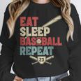 Eat Sleep Baseball Repeat Bat Ball Player Fan Unisex Sweatshirt Eat Sleep Baseball Repeat Bat Ball Player Fan Unisex Sweatshirt