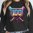 Happy 100 Days Of School Baseball Drip 100th Day Of School Unisex Sweatshirt Happy 100 Days Of School Baseball Drip 100th Day Of School Unisex Sweatshirt