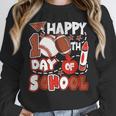 Happy 100 Days Of School Baseball Football PE Teacher Unisex Sweatshirt Happy 100 Days Of School Baseball Football PE Teacher Unisex Sweatshirt