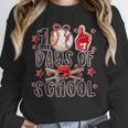 Happy 100 Days Of School Baseball Girls Coquette Bow Teacher Unisex Sweatshirt Happy 100 Days Of School Baseball Girls Coquette Bow Teacher Unisex Sweatshirt