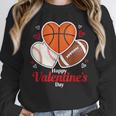 Happy Valentine’s Basketball Football Valentine Baseball Unisex Sweatshirt Happy Valentine’s Basketball Football Valentine Baseball Unisex Sweatshirt