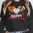 Happy Valentine’s Day Basketball Football Baseball Hearts Unisex Sweatshirt Happy Valentine’s Day Basketball Football Baseball Hearts Unisex Sweatshirt