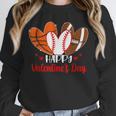 Happy Valentines Day Shirt Boys Basketball Baseball Football Unisex Sweatshirt