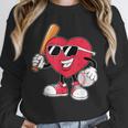 Heart Play Baseball Valentine's Day Teens Boys Girls Kids Unisex Sweatshirt Heart Play Baseball Valentine's Day Teens Boys Girls Kids Unisex Sweatshirt
