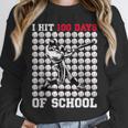 I Hit 100 Days Of School Baseball 100th Day Boys Kids Unisex Sweatshirt I Hit 100 Days Of School Baseball 100th Day Boys Kids Unisex Sweatshirt