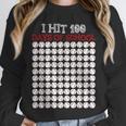 I Hit 100 Days Of School Baseball Lover Teacher Student Unisex Sweatshirt