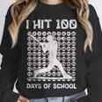 I Hit 100 Days Of School Baseball Player 100th Day Boys Kids Unisex Sweatshirt I Hit 100 Days Of School Baseball Player 100th Day Boys Kids Unisex Sweatshirt