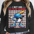 I Hit 100 Days Of School Baseball Player Kids Boys Son Unisex Sweatshirt