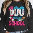 HUGvyn 100 Days Of School Baseball Ice Cream Teacher Student Unisex Sweatshirt HUGvyn 100 Days Of School Baseball Ice Cream Teacher Student Unisex Sweatshirt