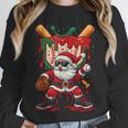 HUGvyn Santa Playing Baseball Ice Cream Drip Christmas Boys Unisex Sweatshirt HUGvyn Santa Playing Baseball Ice Cream Drip Christmas Boys Unisex Sweatshirt