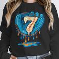 Ice Cream Baseball Glove 7th Birthday Edition Unisex Sweatshirt