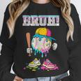 Ice Cream Drip Baseball Bruh Baseball Drip Boy Youth Unisex Sweatshirt