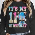 It's My 11th Birthday Baseball Ice Cream Drip Theme Unisex Sweatshirt
