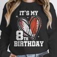 It's My 8th Birthday Baseball Football Heart 8 Year Old Unisex Sweatshirt It's My 8th Birthday Baseball Football Heart 8 Year Old Unisex Sweatshirt