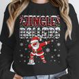 Jingle Ballers Plaid Santa Dabbing Baseball Christmas Unisex Sweatshirt Jingle Ballers Plaid Santa Dabbing Baseball Christmas Unisex Sweatshirt