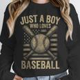 Just a Boy Who Loves Baseball Unisex Sweatshirt Just a Boy Who Loves Baseball Unisex Sweatshirt