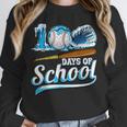 Kid 100 Days Of School Drip Baseball Ice Cream 100th Day Boy Unisex Sweatshirt