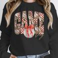 Leopard Checkered Game Day Baseball Coquette Bow Women Girls Unisex Sweatshirt Leopard Checkered Game Day Baseball Coquette Bow Women Girls Unisex Sweatshirt