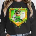 Leprechaun Baseball St Patricks Day Ice Cream Drip Men Boys Unisex Sweatshirt