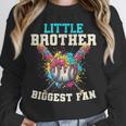 Little Brother Biggest Fan Baseball Cream Drip Crossed Bats Unisex Sweatshirt Little Brother Biggest Fan Baseball Cream Drip Crossed Bats Unisex Sweatshirt