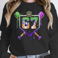 Mardi Gras Baseball Carnival Party Ice Cream Drip Boys Unisex Sweatshirt Mardi Gras Baseball Carnival Party Ice Cream Drip Boys Unisex Sweatshirt