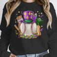Mardi Gras Baseball Jester Hat Fleur De Lis Boys Girls Kids Unisex Sweatshirt Mardi Gras Baseball Jester Hat Fleur De Lis Boys Girls Kids Unisex Sweatshirt
