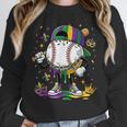 Mardi Gras Ice Cream Drip Baseball Carnival Party Mask Boys Unisex Sweatshirt Mardi Gras Ice Cream Drip Baseball Carnival Party Mask Boys Unisex Sweatshirt