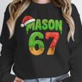 Mason 67 Christmas Ice Cream Drip Meme Six Seven Baseball Unisex Sweatshirt