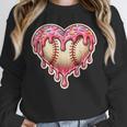 Melting Baseball Drip Heart Softball Player Lover Ice Cream Unisex Sweatshirt Melting Baseball Drip Heart Softball Player Lover Ice Cream Unisex Sweatshirt