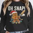 Oh Snap Gingerbreadman Christmas Baseball Humor Unisex Sweatshirt Oh Snap Gingerbreadman Christmas Baseball Humor Unisex Sweatshirt