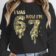Retro I Was 6 Now I'm 7 Camo 67 Ice Cream Drip Baseball Unisex Sweatshirt
