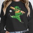 Retro Leprechaun Baseball St Patricks Day Sport Men Boy Kids Unisex Sweatshirt