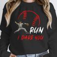 Run Steal I Dare You Humor Baseball Catcher Vintage Unisex Sweatshirt Run Steal I Dare You Humor Baseball Catcher Vintage Unisex Sweatshirt