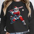 Santa Playing Baseball Men Boys Christmas Baseball Player Unisex Sweatshirt Santa Playing Baseball Men Boys Christmas Baseball Player Unisex Sweatshirt