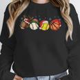Santa Sports Boys Xmas Baseball Football Softball Basketball Unisex Sweatshirt Santa Sports Boys Xmas Baseball Football Softball Basketball Unisex Sweatshirt