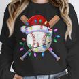 Santa Sports Christmas Baseball Player Unisex Sweatshirt Santa Sports Christmas Baseball Player Unisex Sweatshirt