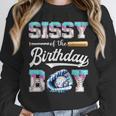 Sissy Of The Birthday Boy Baseball Ice Cream Drip Matching Unisex Sweatshirt