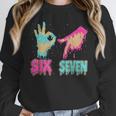 Six Seven 67 Meme Ice Cream Drip Baseball For Boy Kids Unisex Sweatshirt Six Seven 67 Meme Ice Cream Drip Baseball For Boy Kids Unisex Sweatshirt
