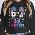 Six Seven Baseball Ice Cream Drip 6 7 Meme Gen Alpha Slang Unisex Sweatshirt Six Seven Baseball Ice Cream Drip 6 7 Meme Gen Alpha Slang Unisex Sweatshirt