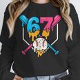 Six Seven Baseball Ice Cream Drip Cool 67 Gen Alpha Slang Unisex Sweatshirt Six Seven Baseball Ice Cream Drip Cool 67 Gen Alpha Slang Unisex Sweatshirt