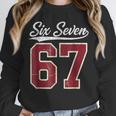 Six Seven Meme Boys Girls Kids 67 Baseball Jersey Unisex Sweatshirt